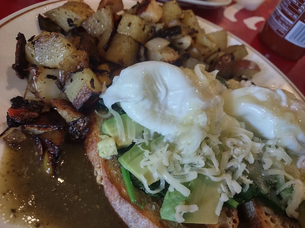 Eggs Benedict Vegetarian Avocado and Spinach