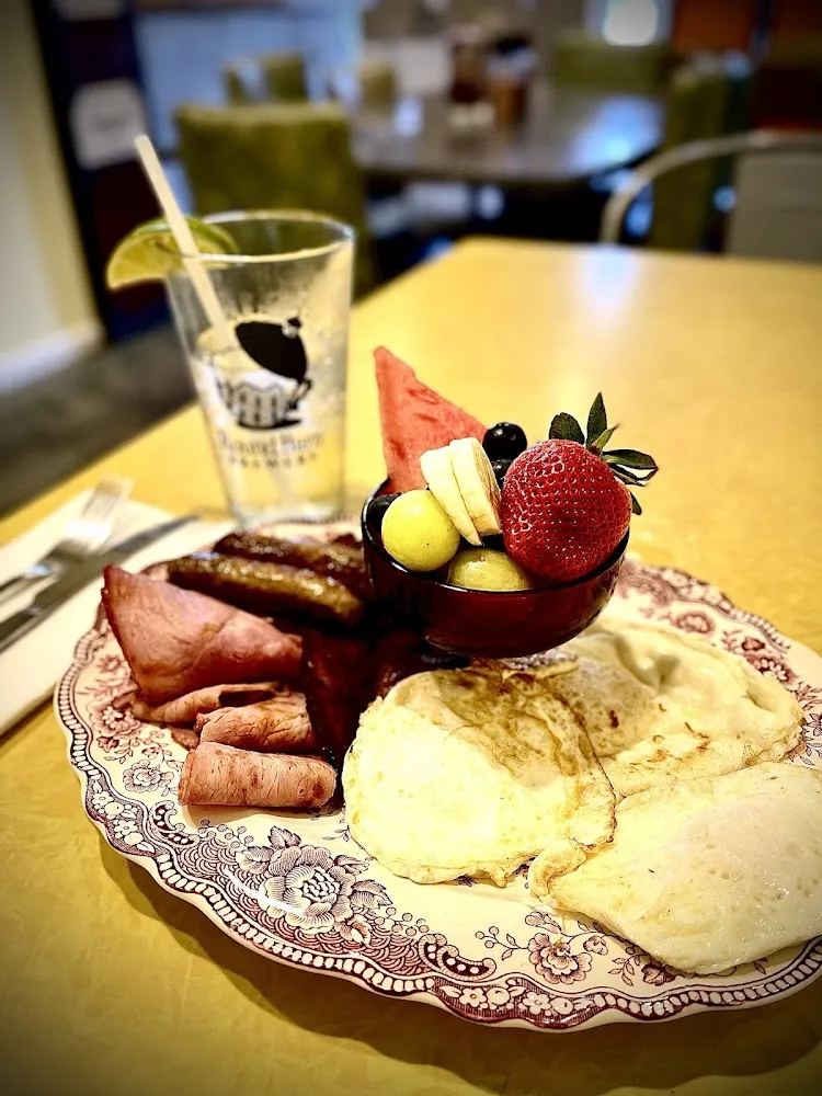 Freddie’S Junk Fried Eggs w Fruit Cup Substitution